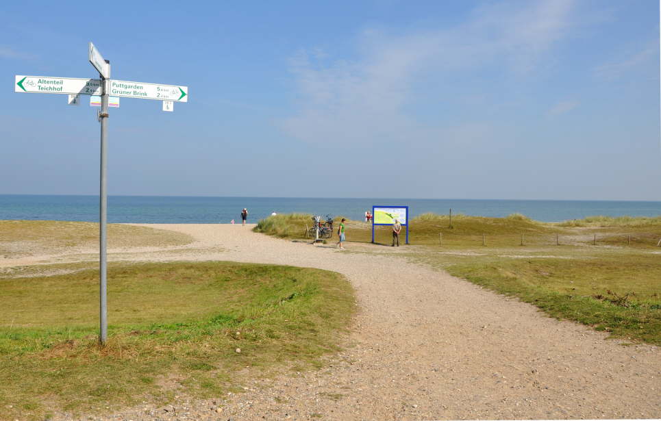 Strand beim Niobe Denkmal