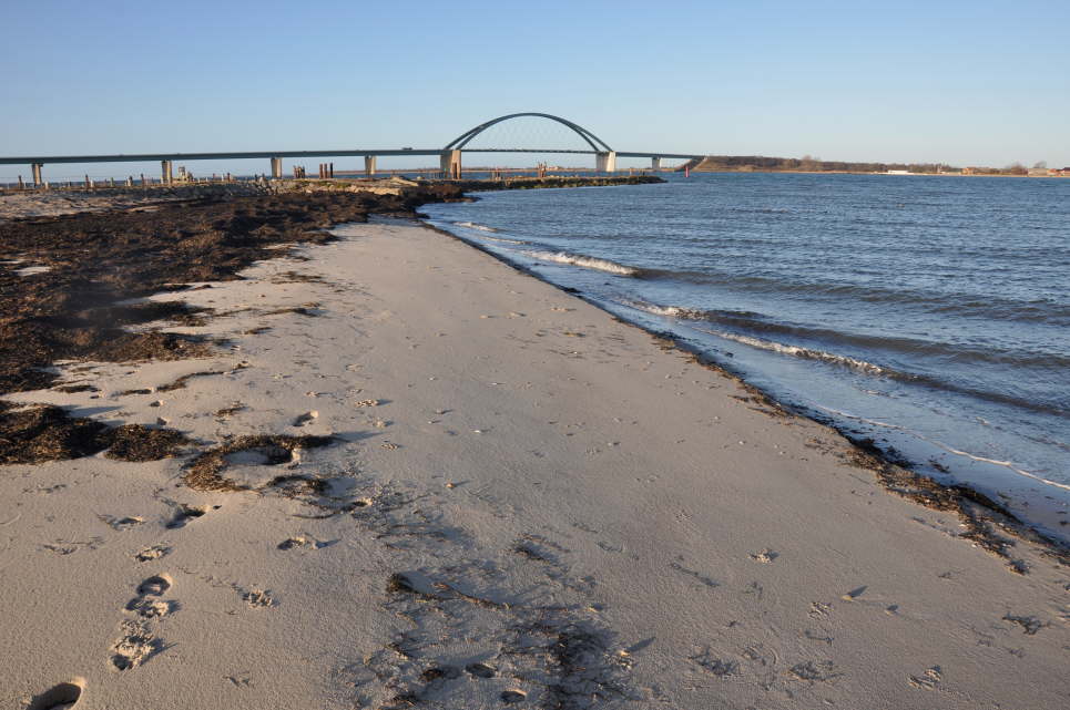 Fehmarnsundbrcke vom Festland aus