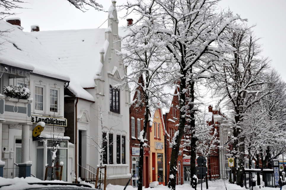 Die Inselhauptstadt Burg im Winter