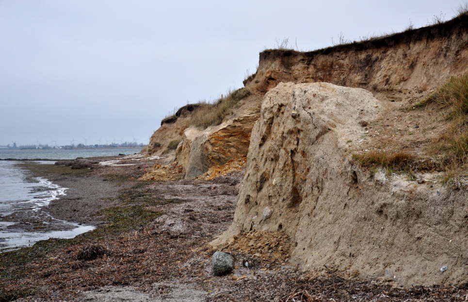 Steilkste von Gold im Winter