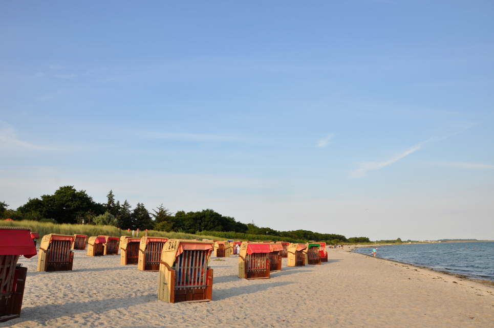 Der Badestrand auf Fehmarn Sdstrand in Burgtiefe