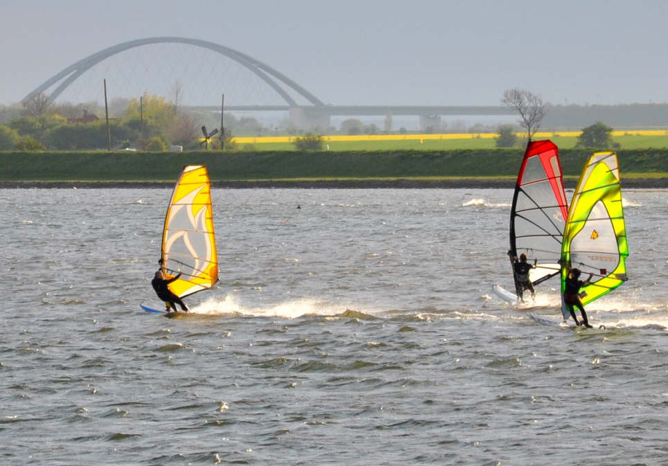 Surfer am Burger Binnensee