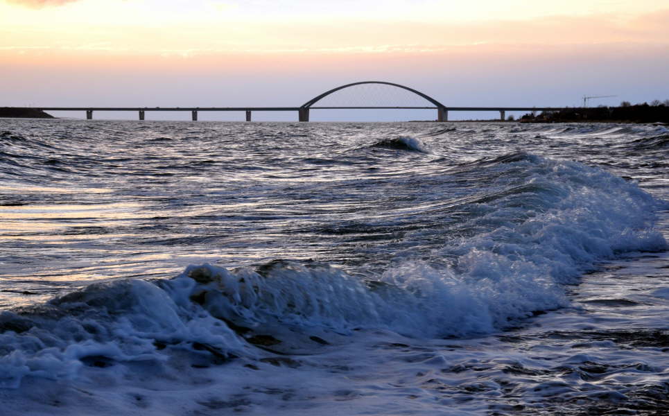 Abendstimmung am Strand bei Wulfen